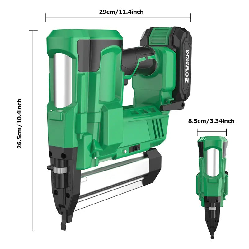 2 in 1 Cordless Brad Nailer/Electric Stapler, Fast Charger, Adjustable Depth, Home Improvement & Woodworking