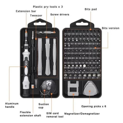 115 in 1 Magnetic Screwdriver Set