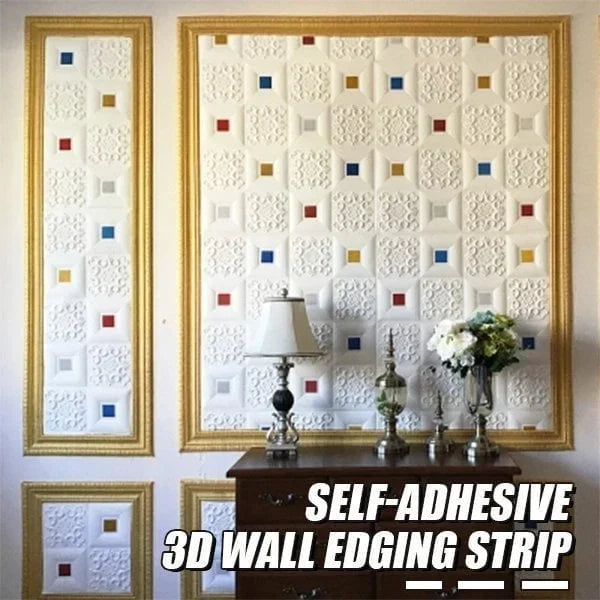 Two in a group🔥 Self-Adhesive Environmental Protection 3D Wall Edging Strip