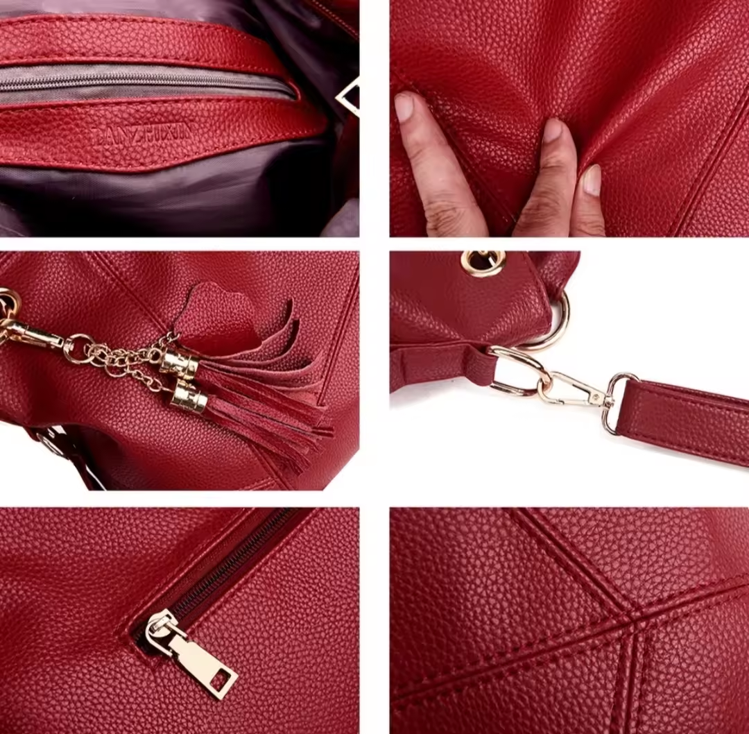 New High Quality Solid Color Ladies Handbag Zipper Designer Shoulder Bag Ladies PU Leather Bag