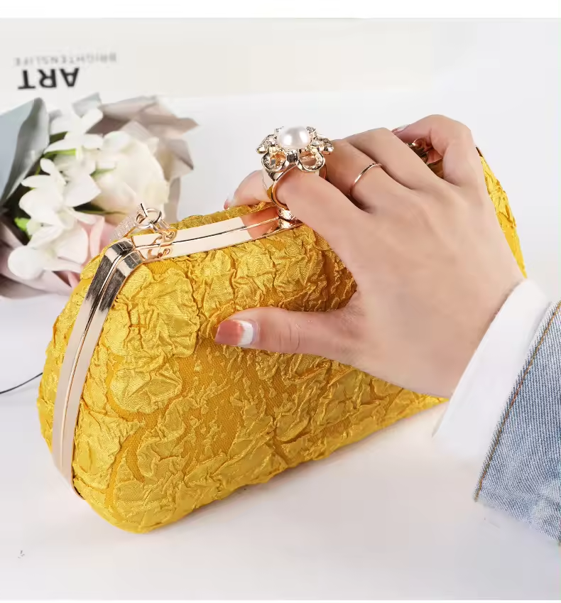 Cross-Border Fashionable Retro Cheongsam Bag Rhinestone New All-Match Temperament Chain Evening Occasions Manufactured