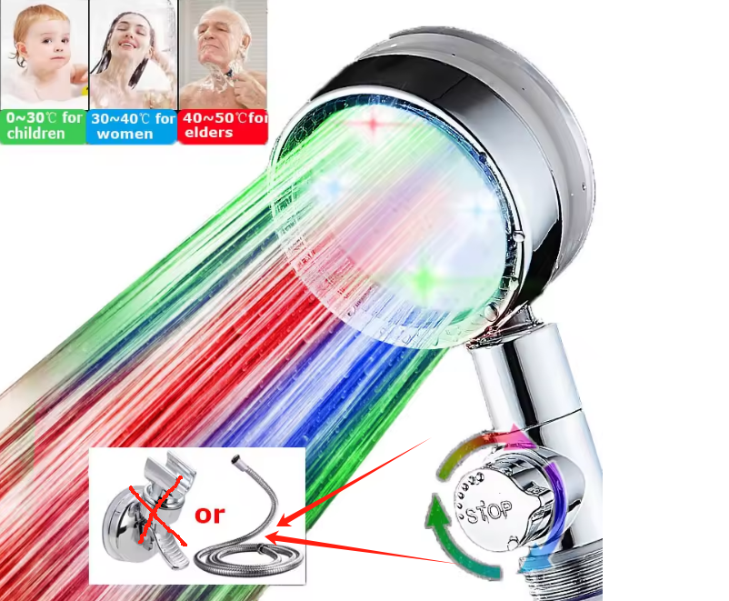 LED shower head