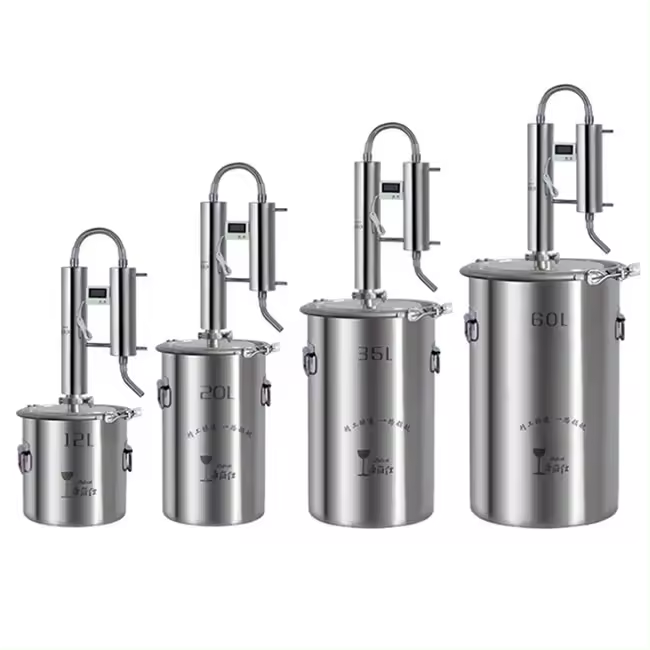 60L 304 stainless steel home distiller whisky wine Brandy alcohol distillation equipment