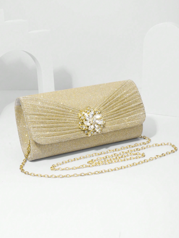 Glass diamond dinner bag