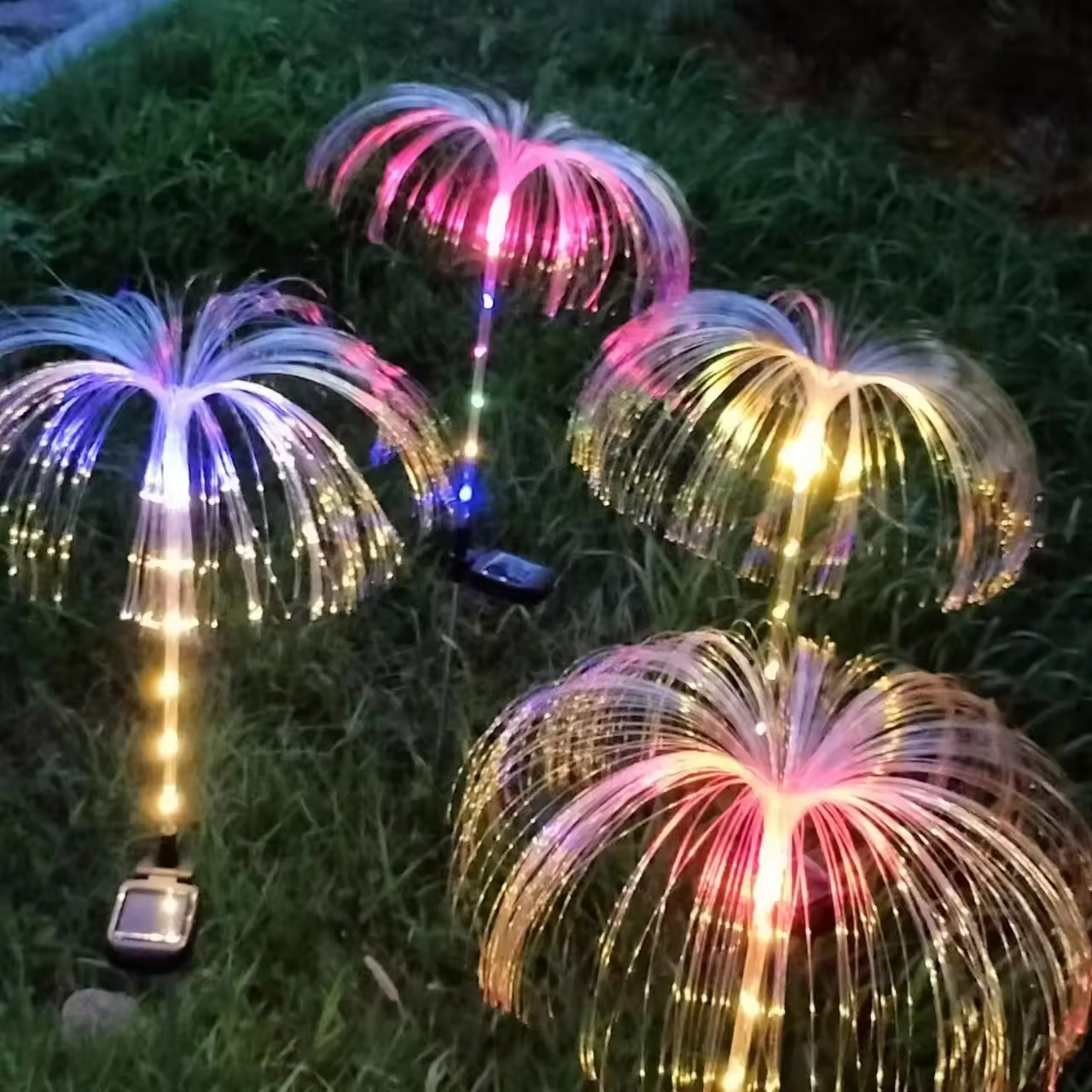 Waterproof Solar Garden Fireworks Lamp