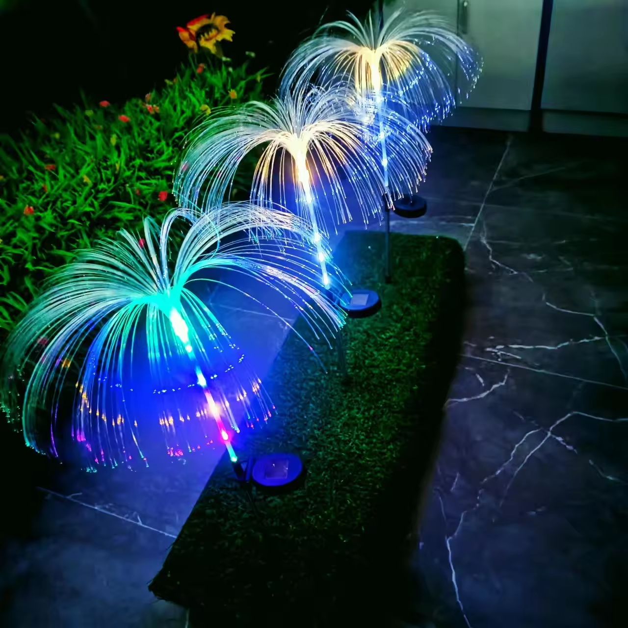 Waterproof Solar Garden Fireworks Lamp