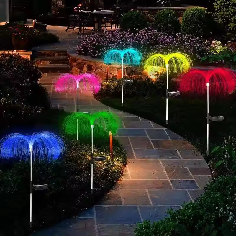 Waterproof Solar Garden Fireworks Lamp