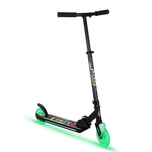 "Folding Aluminum Alloy Scooter with Illuminated Edge Wheels"