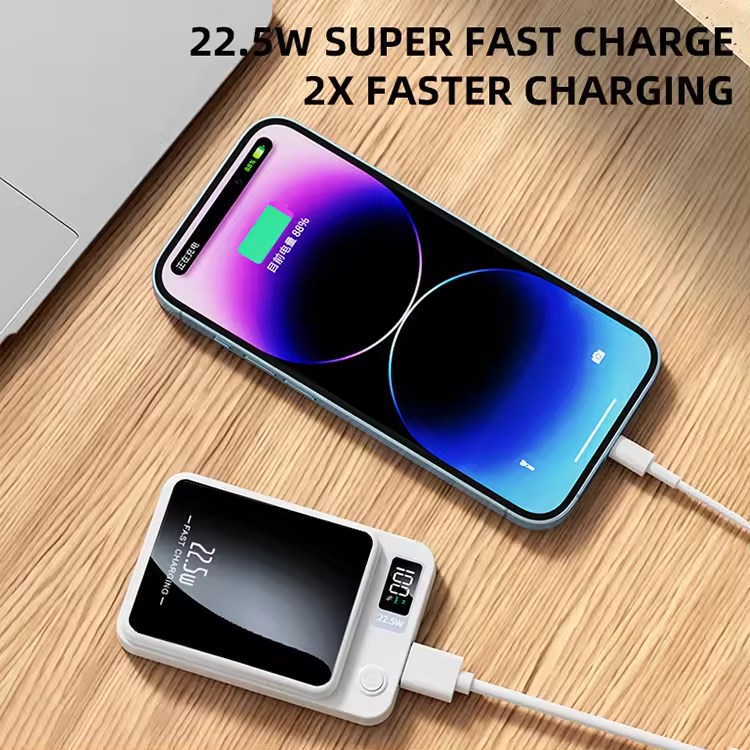 utesSamplesRatings & ReviewsKnow your supplierProduct descriptions from the supplier Portable 15W Wireless Fast Charging With LED Display10000mAh Magnetic Power Bank