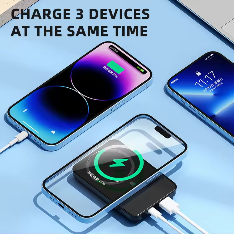 utesSamplesRatings & ReviewsKnow your supplierProduct descriptions from the supplier Portable 15W Wireless Fast Charging With LED Display10000mAh Magnetic Power Bank