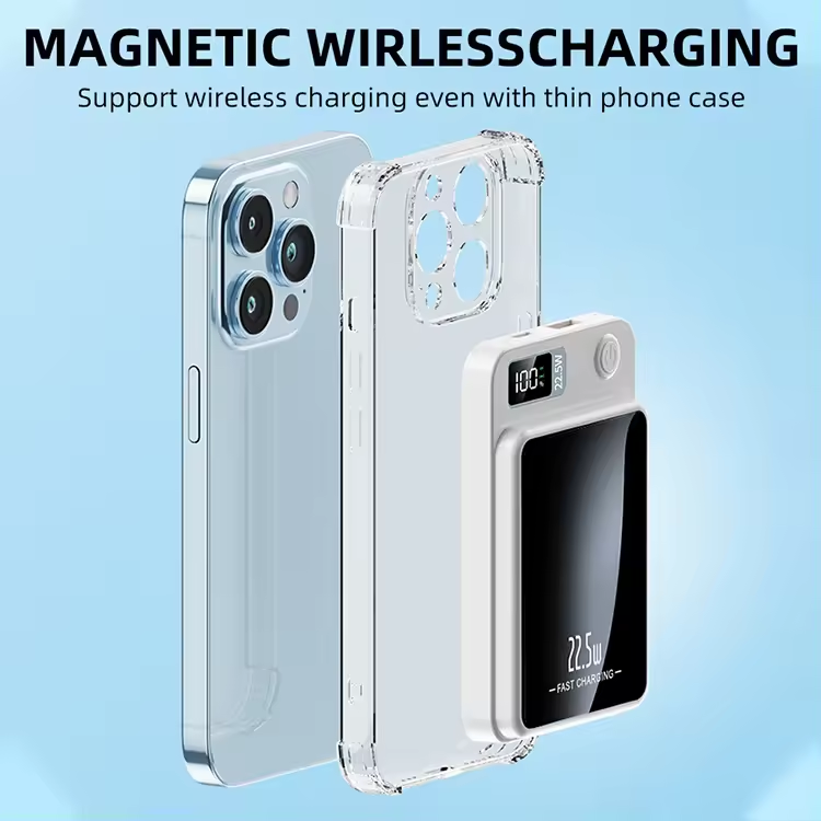 utesSamplesRatings & ReviewsKnow your supplierProduct descriptions from the supplier Portable 15W Wireless Fast Charging With LED Display10000mAh Magnetic Power Bank