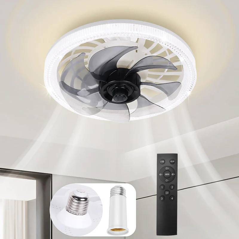 2-in-1 Mute Adjustable Fan Light with Remote Control