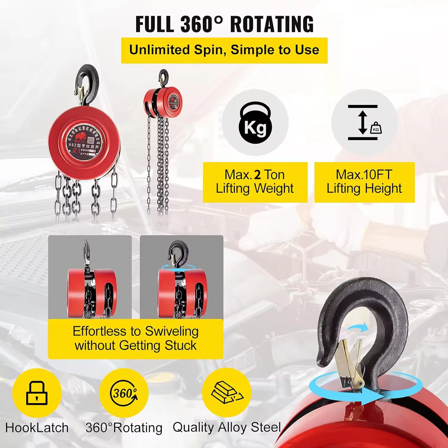 chain pully block 1ton manual  1 ton  2 ton 3 ton chain block