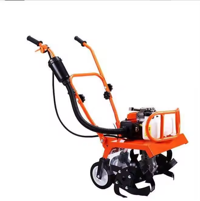 4 stroke 63cc 2.8kw gasoline portable hand push cultivator tiller small tractor