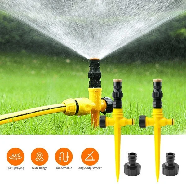 360° Rotation Auto Irrigation System Garden Lawn Sprinkler Patio,Coverage Diameter 65ft