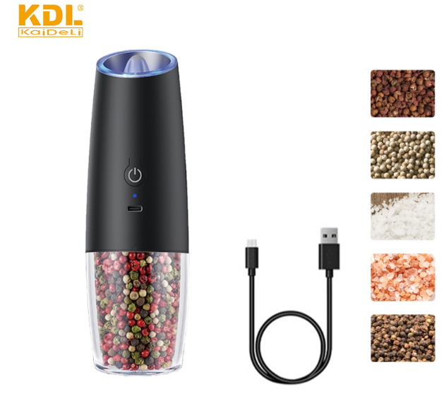 Electric Gravity Induction Salt & Pepper Grinder