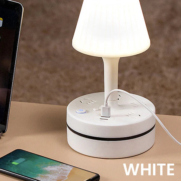 All-in-one design, multiple functions to meet your various needs!-Bedside Lamps With AC Outlets & USB Ports