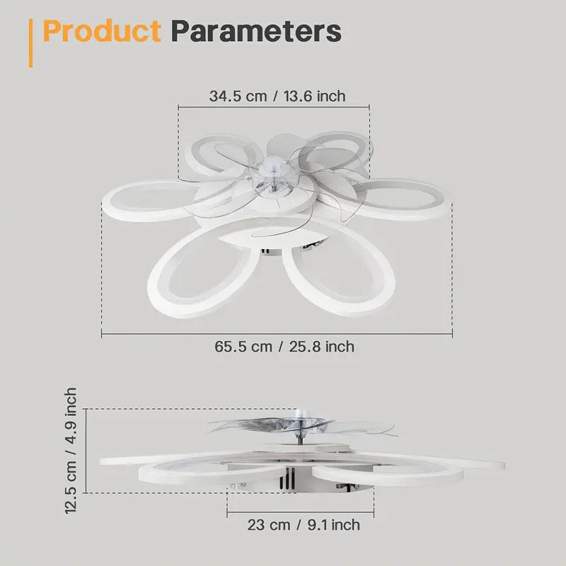 Modern Bladeless Smart Best Ceiling Fan with Light chandelier Remote Control for Bedroom ventilador led ceiling fan lights