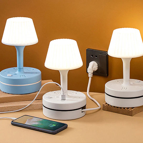 All-in-one design, multiple functions to meet your various needs!-Bedside Lamps With AC Outlets & USB Ports