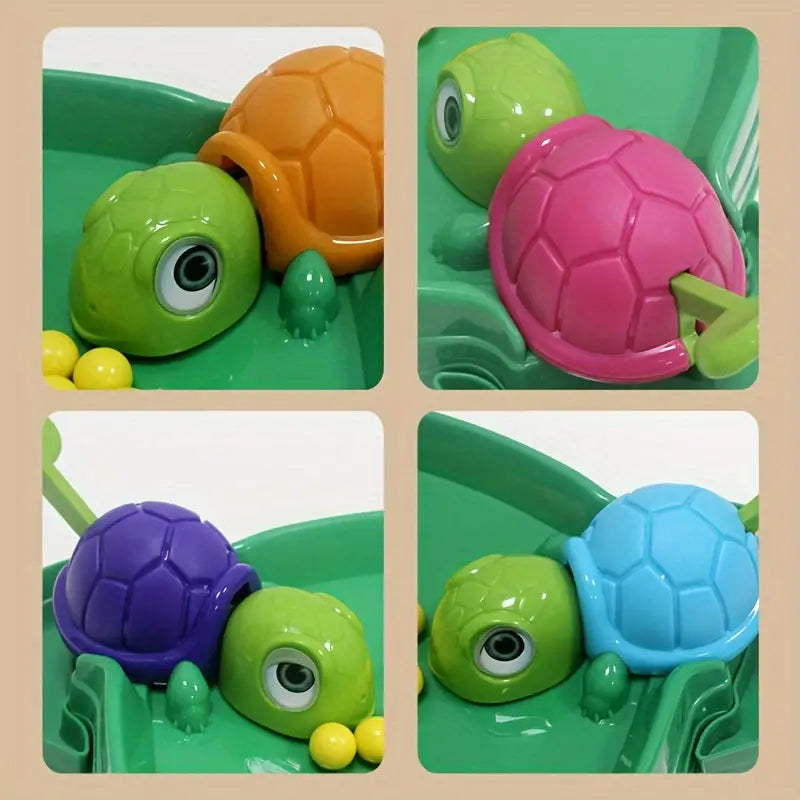 1 Set Hungry Little Turtle Game, Parent-child Interaction Multiplayer Play Desktop Game Educational Toy, gaming gift