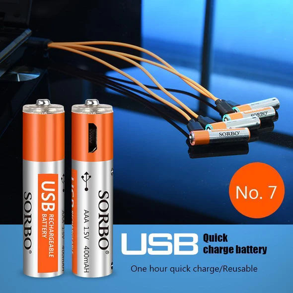 Unlimited reuse}} }Rechargeable Batteries Usb Port Lithium