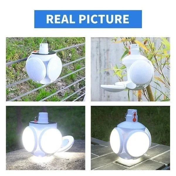 2-in-1 Waterproof Folding Solar LED Bulb