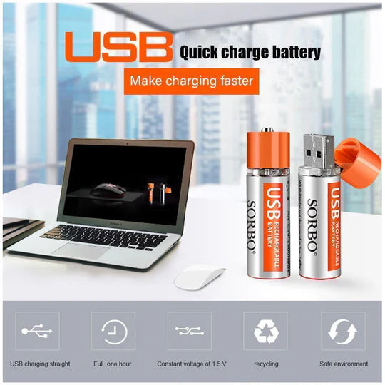 Unlimited reuse}} }Rechargeable Batteries Usb Port Lithium