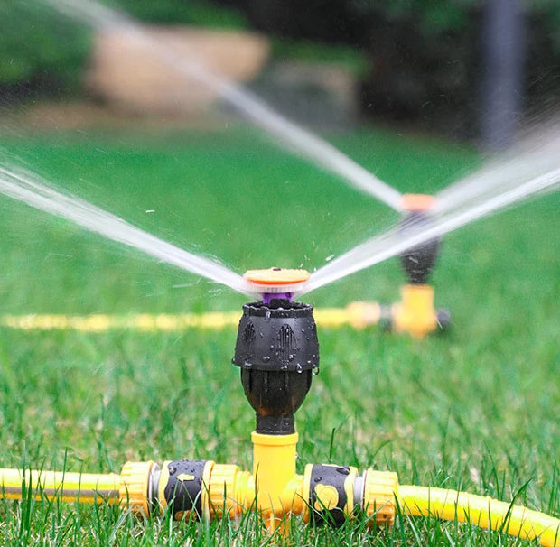 360° Rotation Auto Irrigation System Garden Lawn Sprinkler Patio,Coverage Diameter 65ft