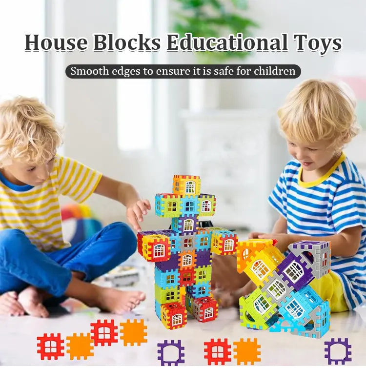 🧩🎨Newest product and wonderful style light and flaky plastic building blocks in house building blocks