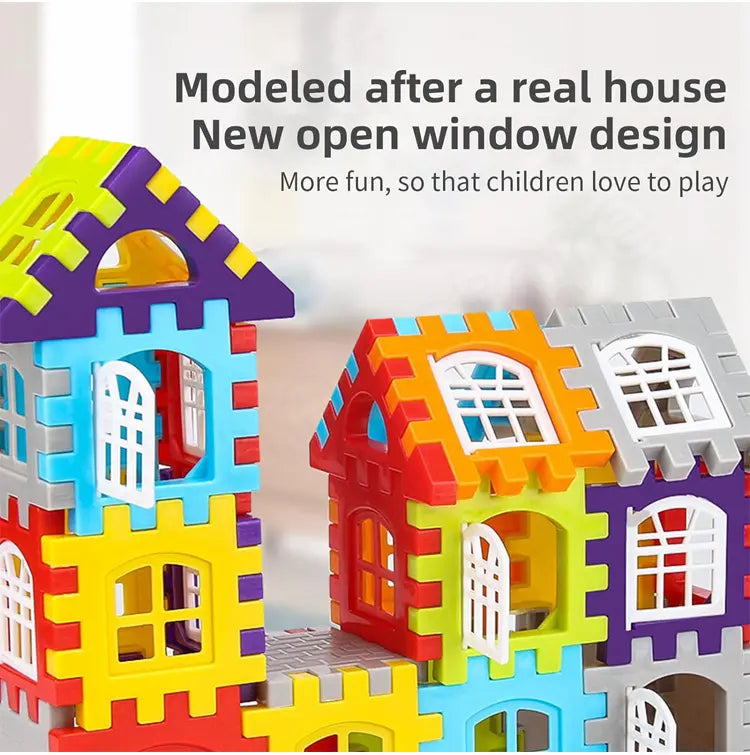 🧩🎨Newest product and wonderful style light and flaky plastic building blocks in house building blocks