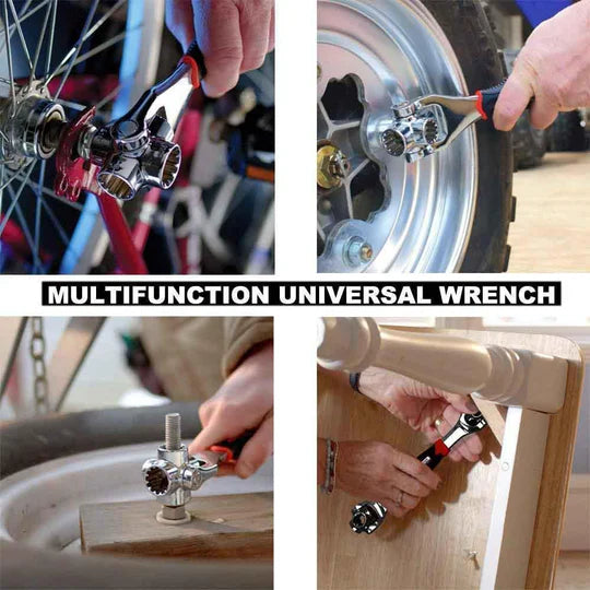 Multi-Function 48-In-1 Multifunction Universal wrench Socket Spanner Wrench For Furniture Assembly and Auto Repair