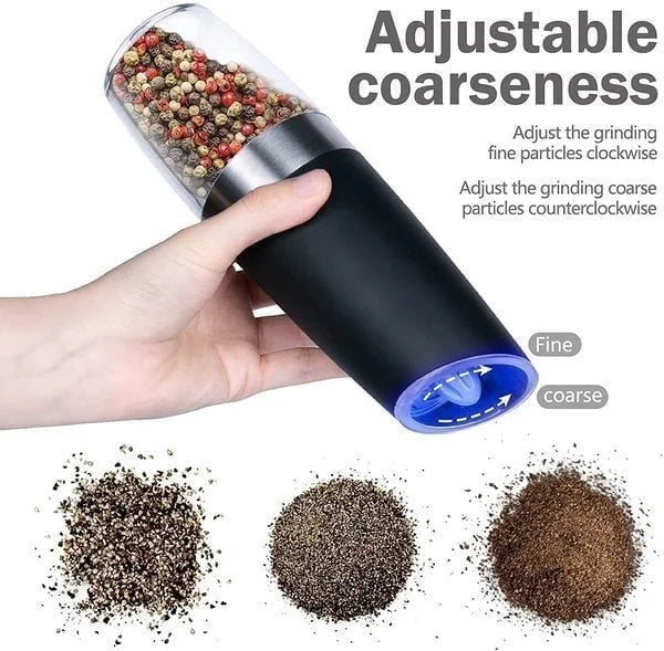 Electric Gravity Induction Salt & Pepper Grinder