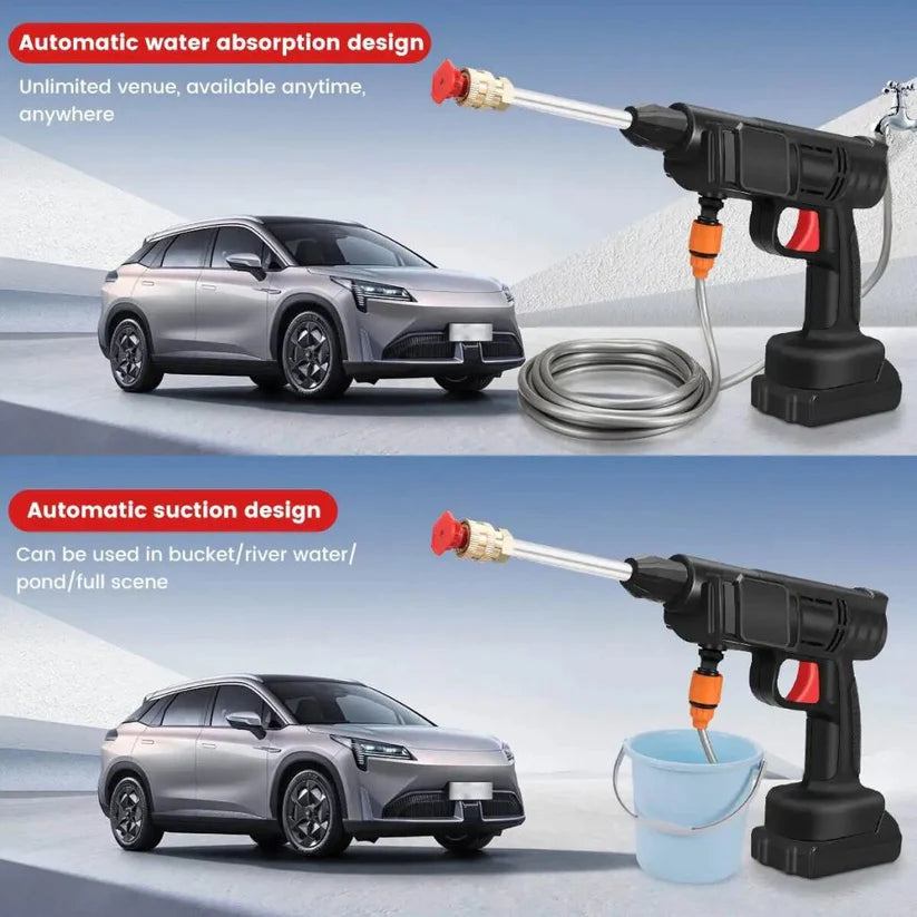 Wireless Automatic Car Washing Machine High-pressure Water Gun Car Wash Gun