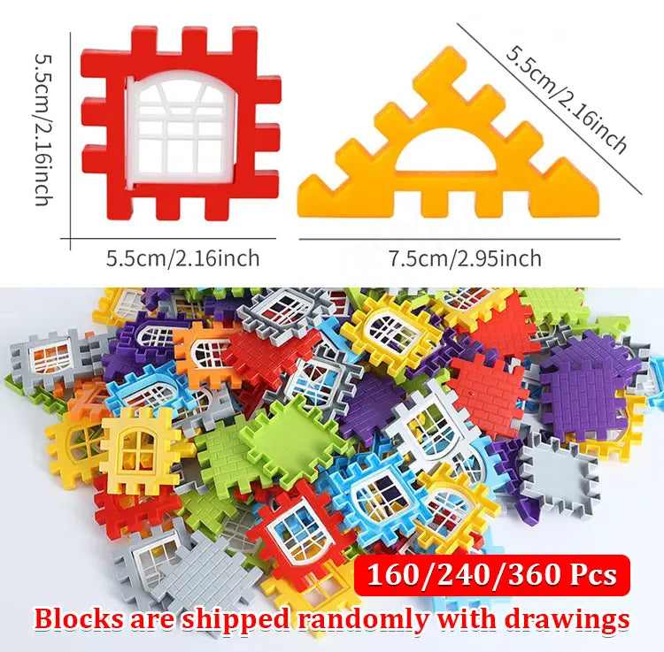 🧩🎨Newest product and wonderful style light and flaky plastic building blocks in house building blocks