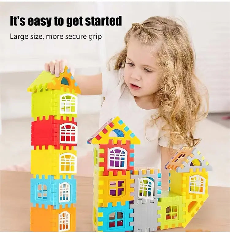 🧩🎨Newest product and wonderful style light and flaky plastic building blocks in house building blocks