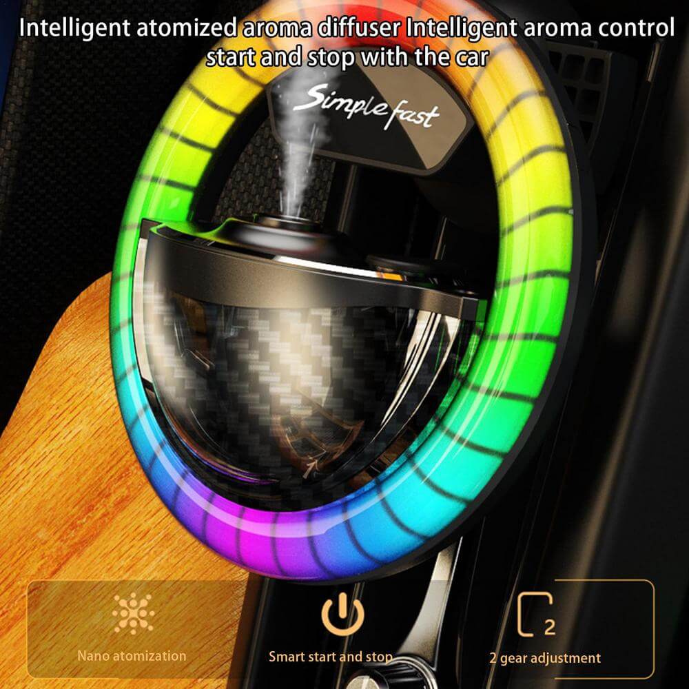 Carbon fiber aromatherapy atmosphere light