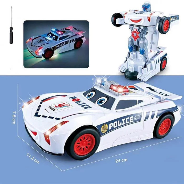 Electric Universal Deformation Police Toy Car🚗