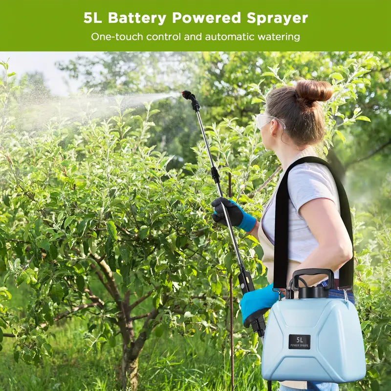 2 Gallon Backpack-Style Rechargeable Electric Sprayer - 3 Adjustable Mist Nozzles