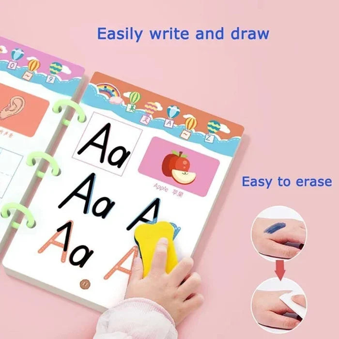 Magical Sank Pen Control Training Book Children Preschool Pen Control Magical Tracing Workbook