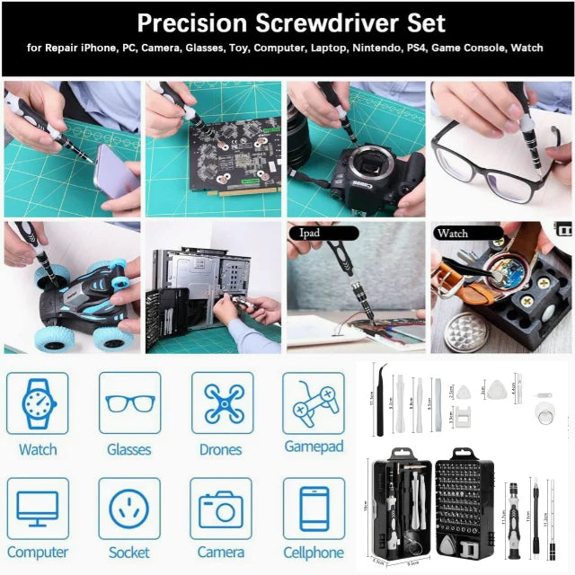 115 in 1 Magnetic Screwdriver Set